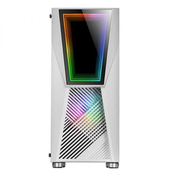 Mars Gaming MC777 Infinity Mirror ARGB Vidro Temperado USB 3.0 Branco