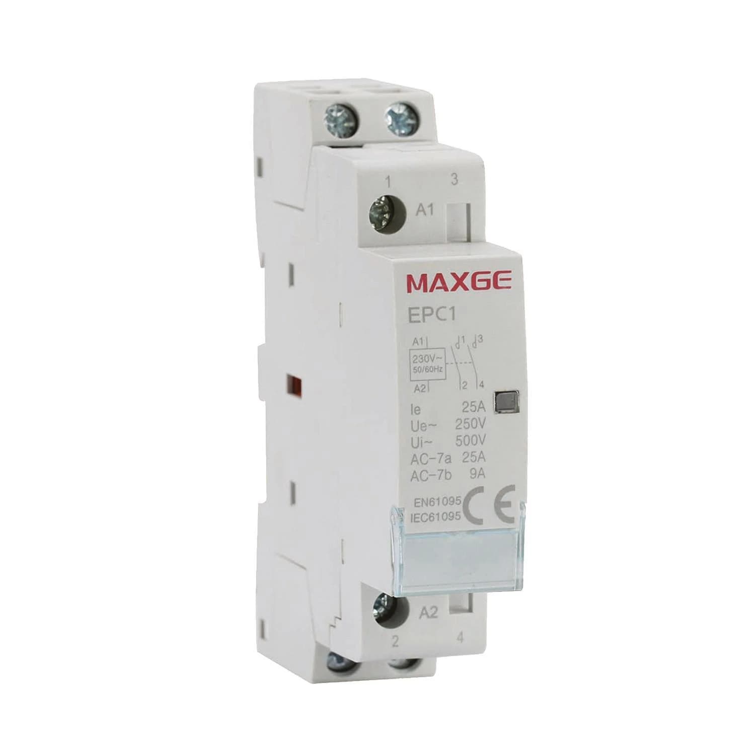 Contactor 2P 1NO+1NC 25A 230Vac