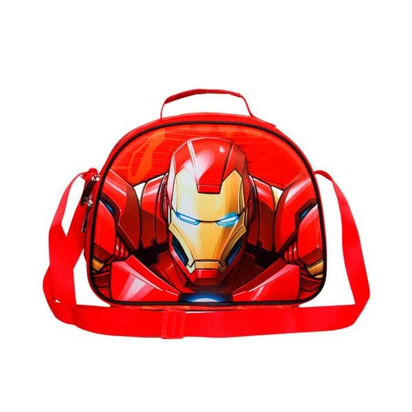 Marvel Lancheira Oval 3D Vermelha Iron man "Stark" Avengers