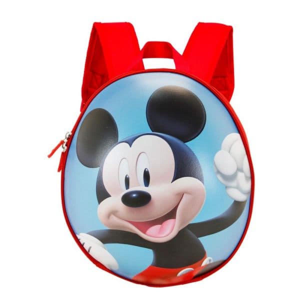 Disney Mochila Mickey Oval Azul Eggy "Happy Run