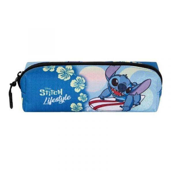 Karactermania Estojo Stitch Quadrado 1 Compartimento Preto