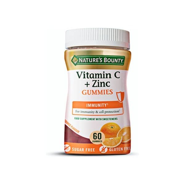 Nature's Bounty Vitamina C + Gomas de Zinco 60 Gomas