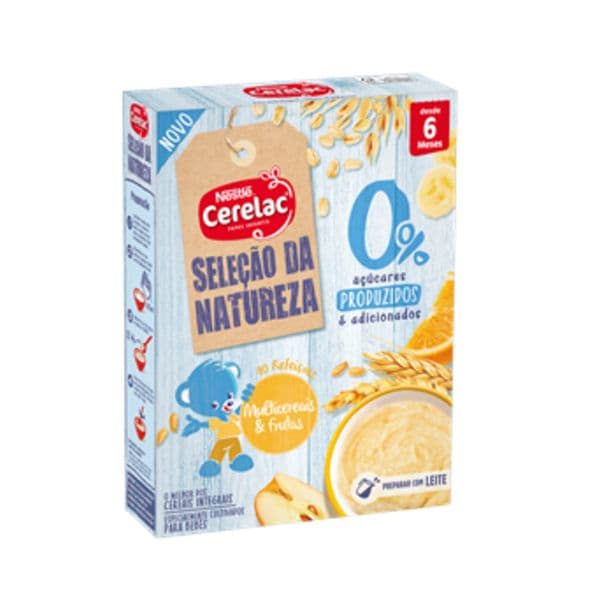 Nestlé Cerelac Seleção da Natureza Multicereais e Frutas +6M 180g