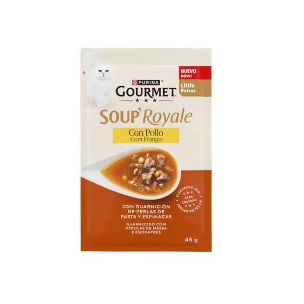 Ração Húmida Purina Gourmet Soup Royale Sopa de Frango 45g
