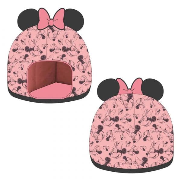 Disney & Warner Bros Cama Iglu Minnie para Cães e Gatos Pequenos 17.7"