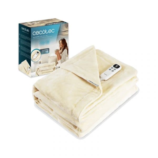 Cecotec Cobertor Elétrica HeatConfort Calma Ultrawarm Frannel 160x130 cm Bege