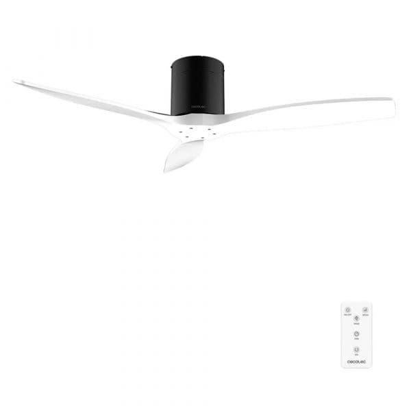 Cecotec Ventoinha de Teto EnergySilence Aero 5400 Classic 40W Ø132cm Branco Preto com 3 Pás