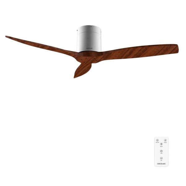 Cecotec Ventilador de Teto EnergySilence 5400 Classic 40W Ø132cm Preto Madeira Iron&DarkWood 6 Velocidades 3 Pás