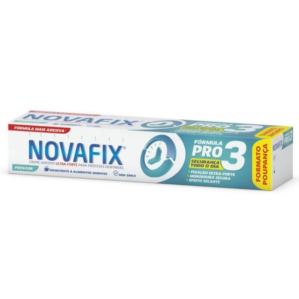 Novafix Pro3 Creme Adesivo Prótese Frescura 70g