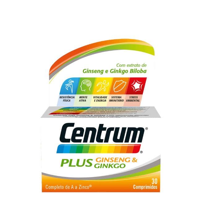 Centrum Plus Ginseng & Ginkgo 30 Comprimidos