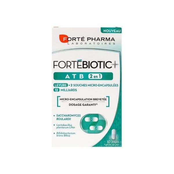 Forté Pharma Fortébiotic + ATB 2 em 1 10 Cápsulas