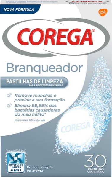 Corega Branqueadora 30 pastilhas