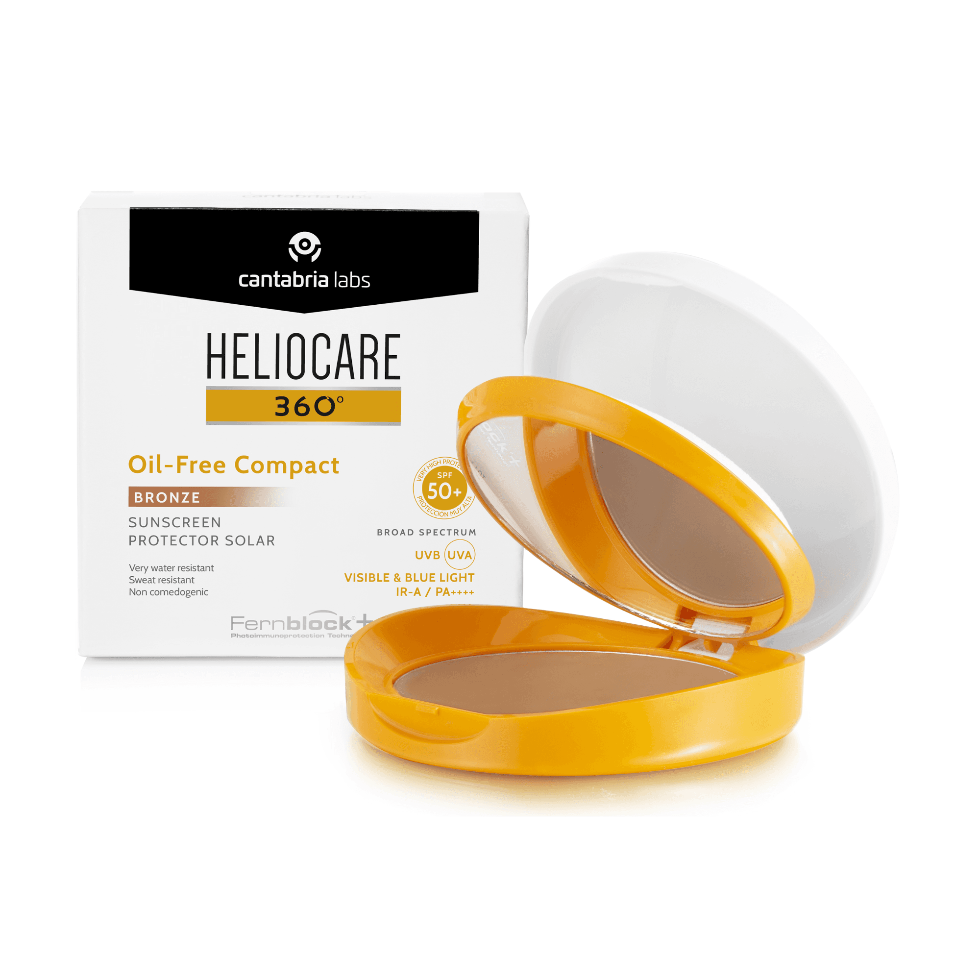 Protetor Solar Heliocare 360 Color Oil-Free Compact SPF50+ Tom Bronze