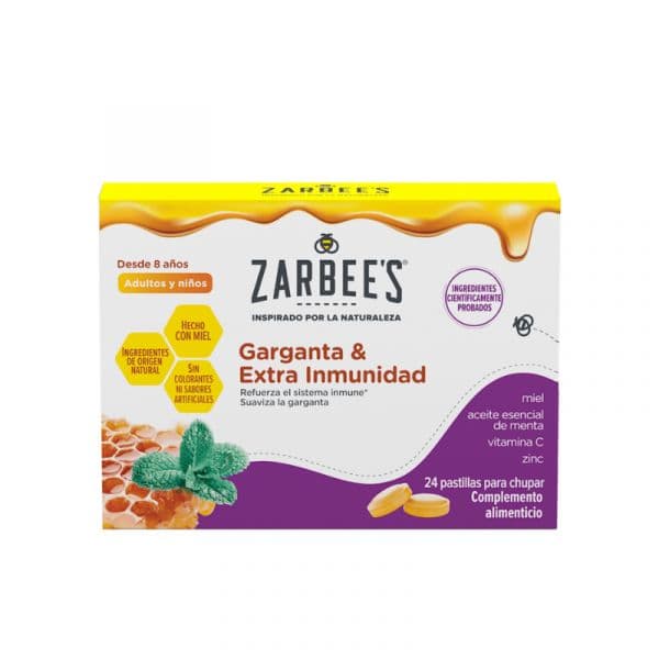 Zarbee's Garganta & Imunidade Extra 24 Pastilhas