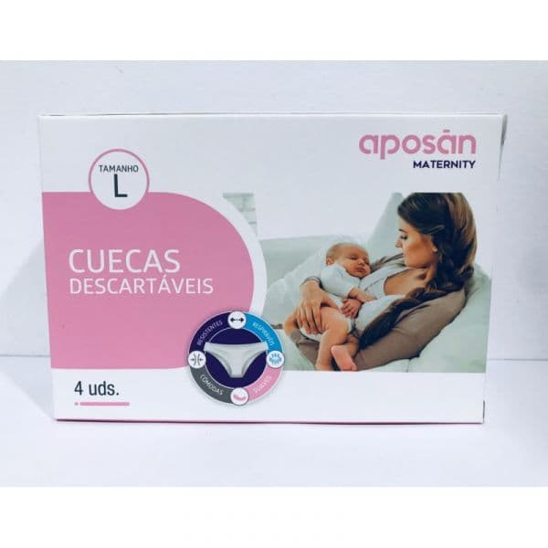 Aposan Cuecas Descaráveis Tamanho L 4 Unidades