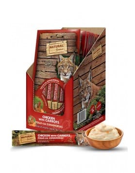 Natural Greatness Cat Snack Creamy Vision Support Frango e Cenoura 4x14gr