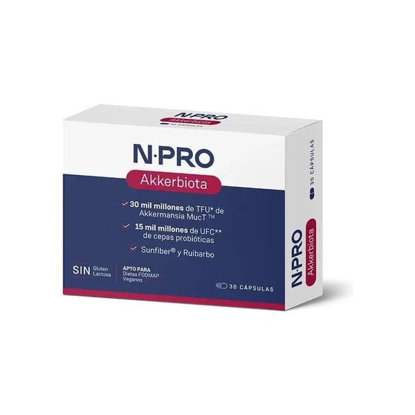 NPro Akkerbiota 30 Cápsulas