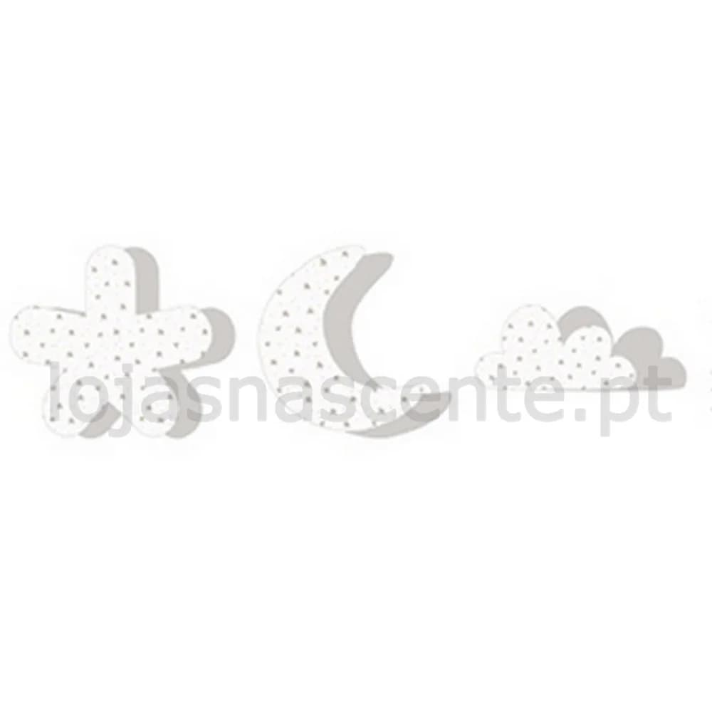 Bimbi Pirulos Almofada Decoração Pack3 Pirulos Swit Nights Lino