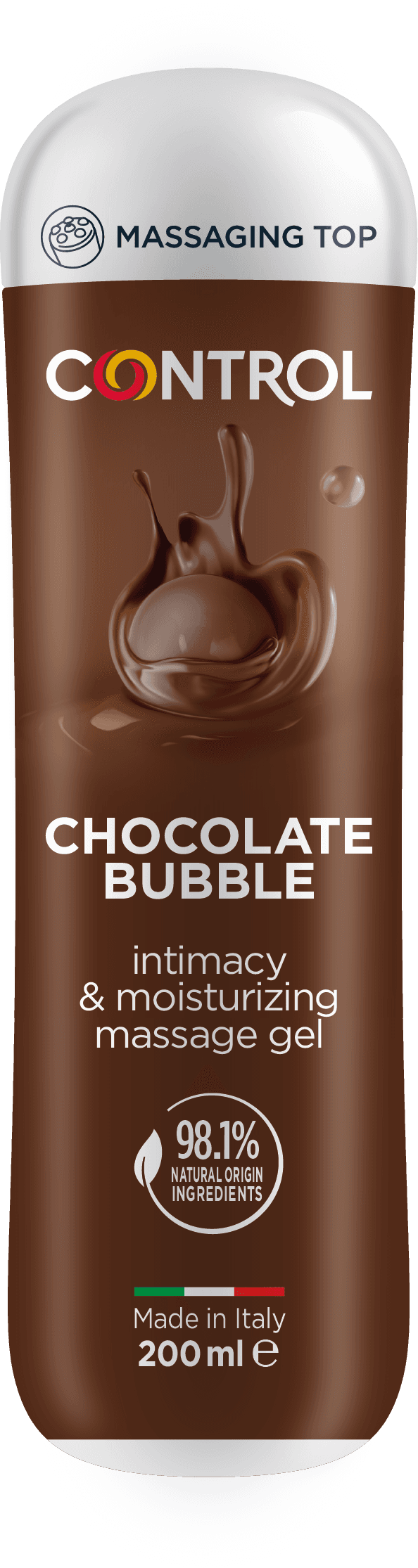 Control Bubble Chocolate Gel de Massagem 3 em 1 200ml