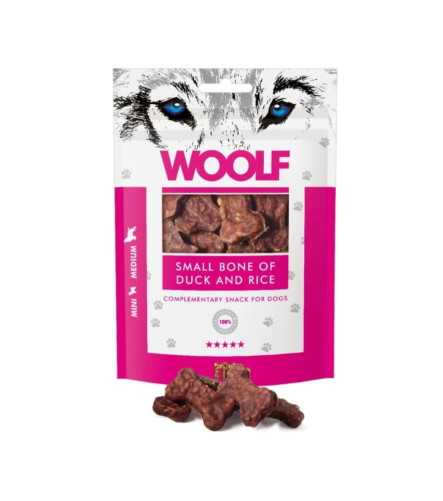 Woolf Ossos de Pato e Arroz 100gr Snack para Cão