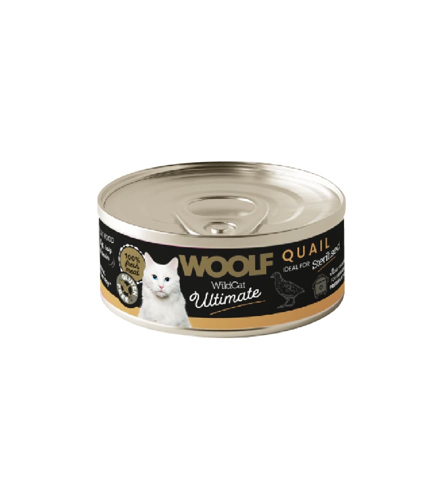 Woolf Ultimate Esterilizado Codorniz Ração Húmida para Gato - Campet