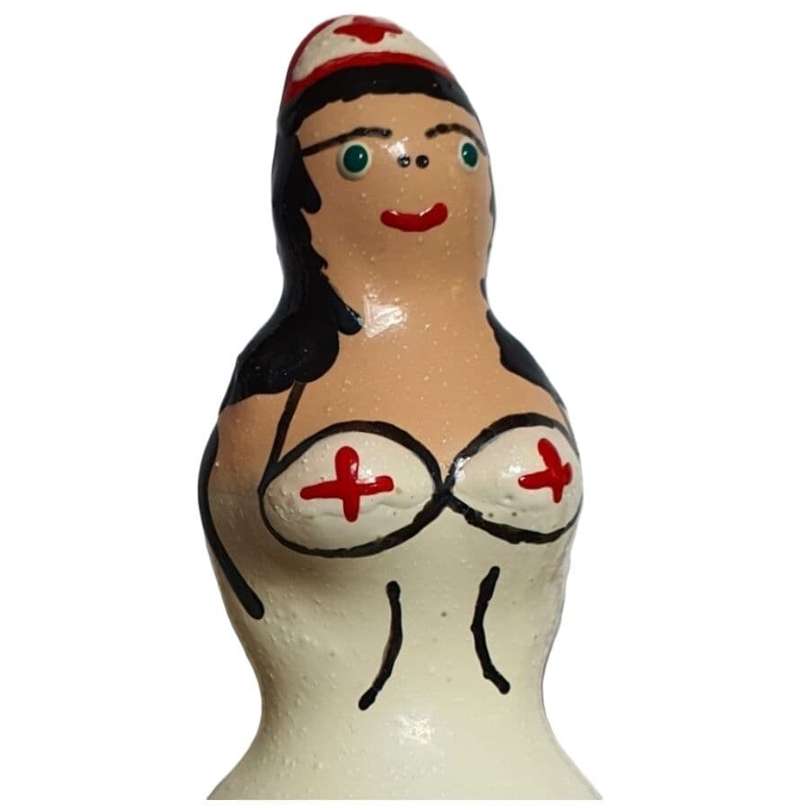 Condomerie Preservativos Novidades Pintados à Mão Enfermeira Preto D-243272