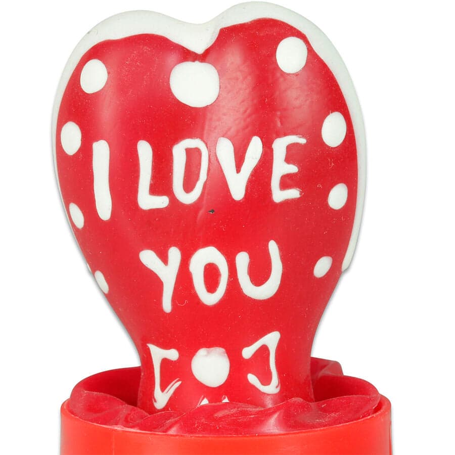 Condomerie Preservativos Novidades Pintados à Mão Coração Eu Te Amo Modelo 2 D-243280