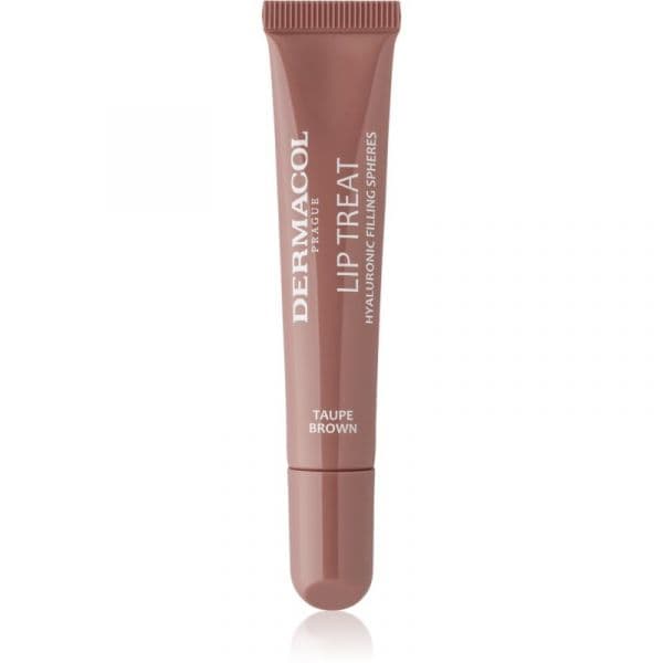 Dermacol Lip Treat Brilho Labial Hidratante Tom 9 N9 Taupe Brown (Choco & Vanilla) 10ml