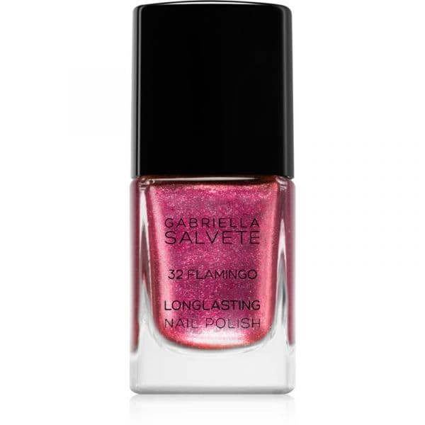 Gabriella Salvete Longlasting Enamel Verniz de Longa Duração com Glitter Tom 32 Flamingo 11ml