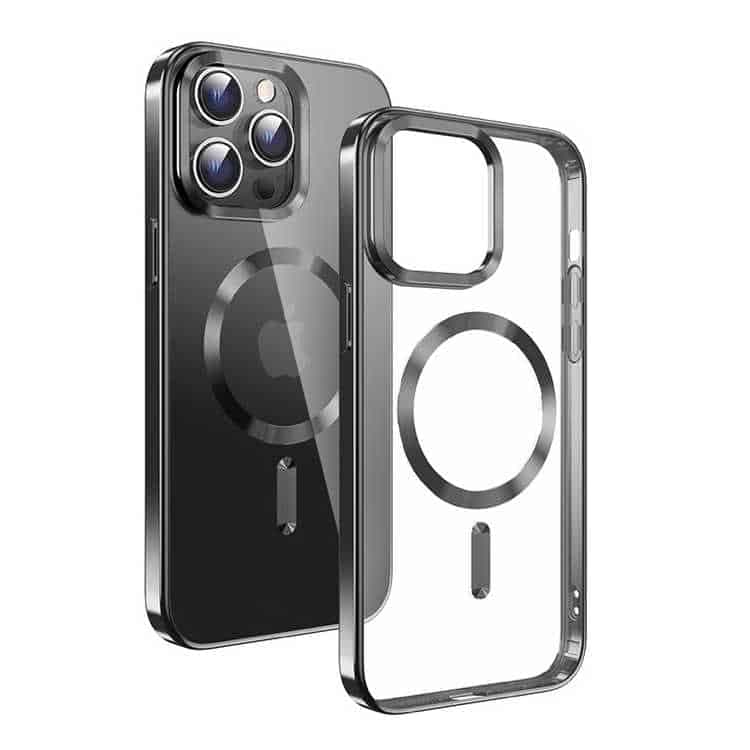 SWISSTEN Capa para iphone 15 Plus Magstick Metallic Clear