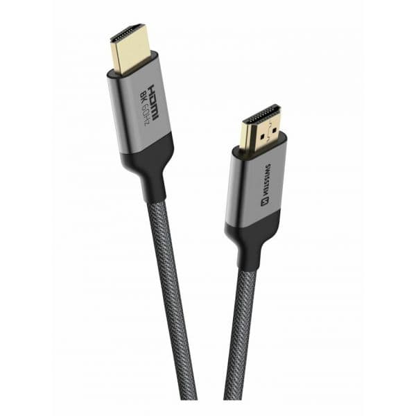 Swissten Cabo HDMI 2.1 Ultra HD 8K 60Hz 2m Cinzento