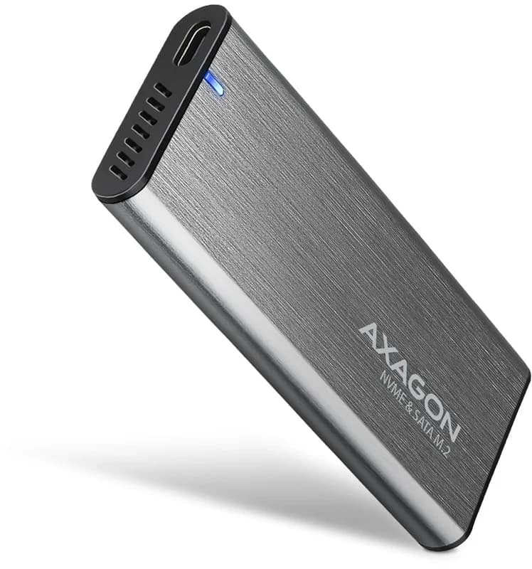 AXAGON USB-C 3.2 Gen2 M.2 NVMe THIN RIB 42-80mm box