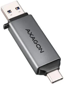 AXAGON Leitor Cartões External USB 3.2 Gen1 Type-C+Type-A 2-slot SD/microSD