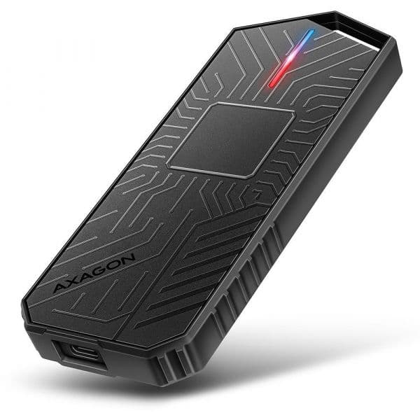 AXAGON USB-C 3.2 Gen 2 10Gbps M.2 NVMe/SATA GAME 30-80mm ALU box