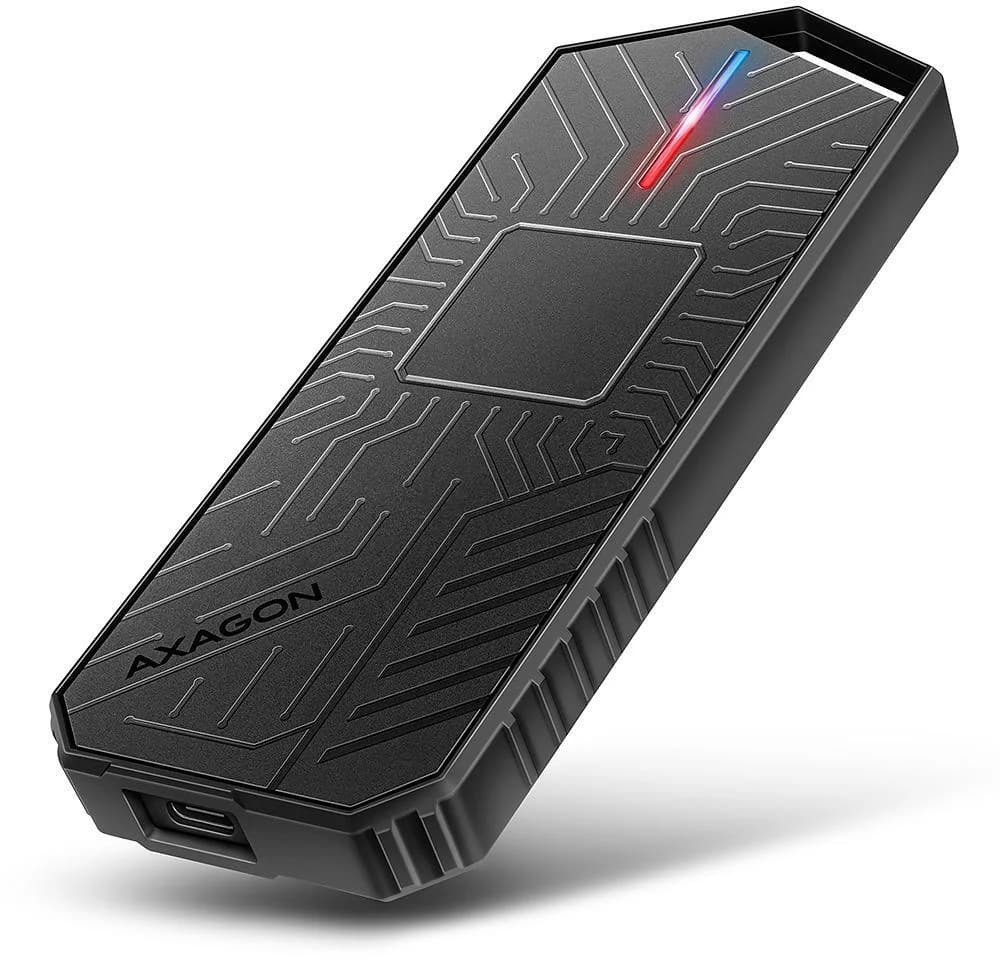 AXAGON USB-C 3.2 Gen 2 10Gbps M.2 NVMe/SATA GAME 30-80mm ALU box