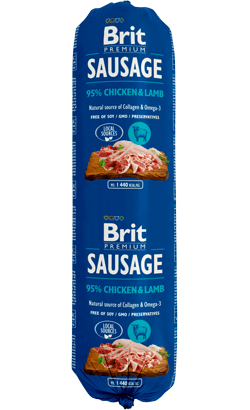 Brit Sausage Chicken & Lamb 2x 800g