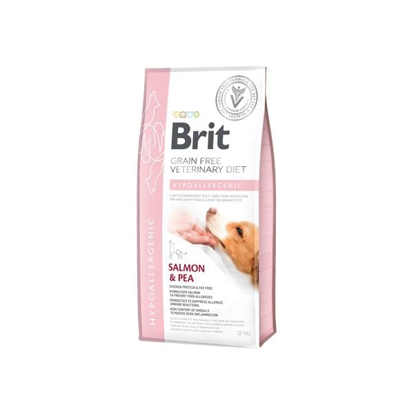 Brit Veterinary Diet Hypoallergenic Grain-Free Salmon & Pea 12Kg