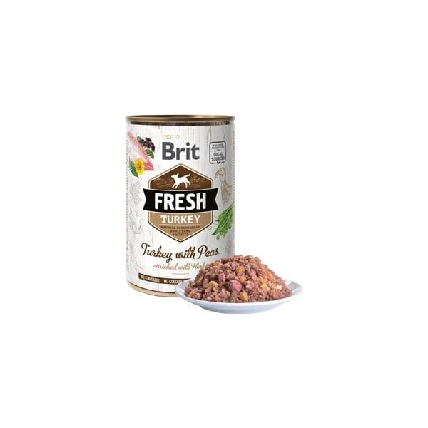Ração Húmida Brit Fresh Turkey with Peas 6x 400g