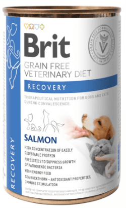 Ração Húmida Brit Vet Diet Dog & Cat Recovery Grain Free Lamb with Pea Lata 6x 400g