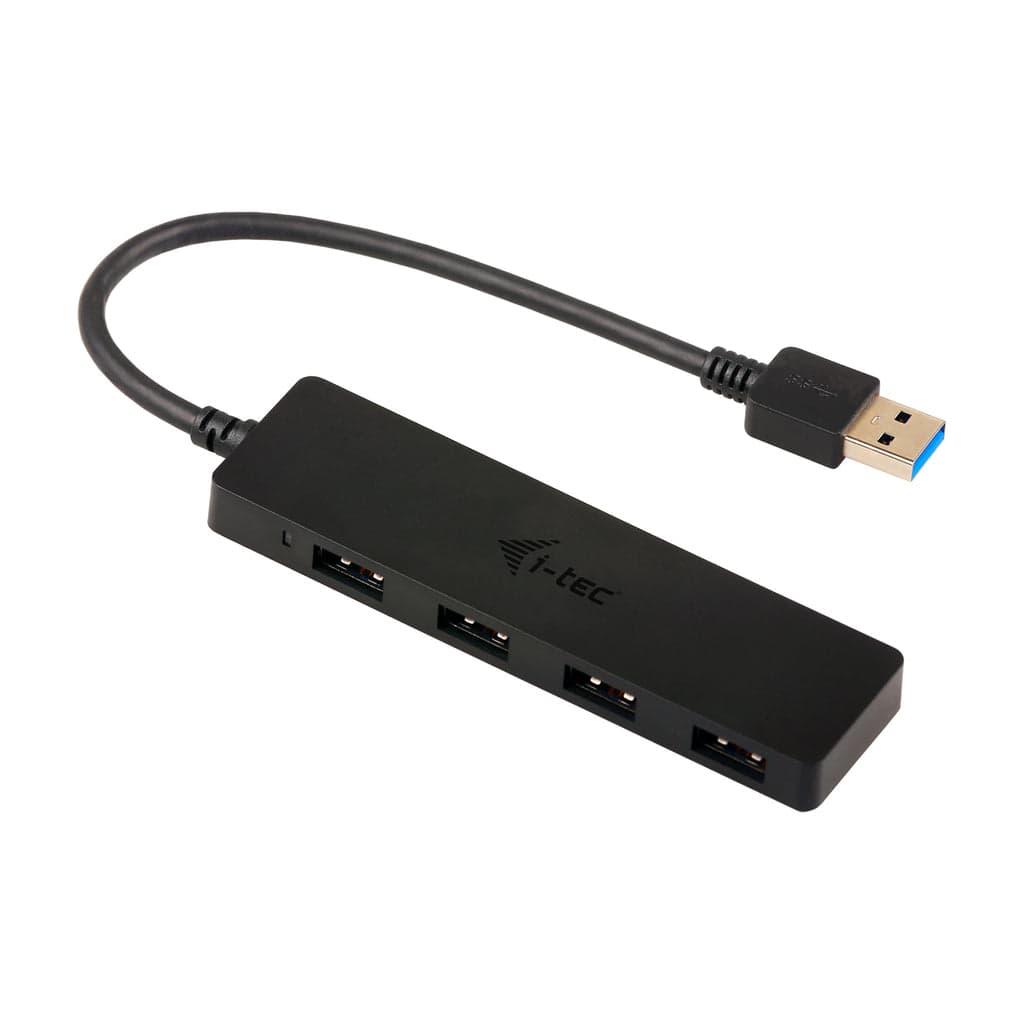 I-TEC SLIM PASSIVE HUB 4P PRETO USB 3.0 SEM PS WIN E MAC OS