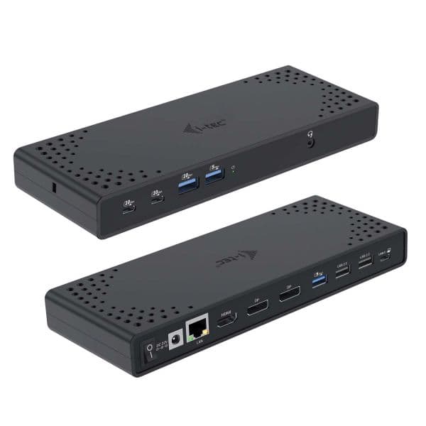 i-tec Docking Station USB-C 3x Display Gen 2 com alimentação até 100W s/Carregador