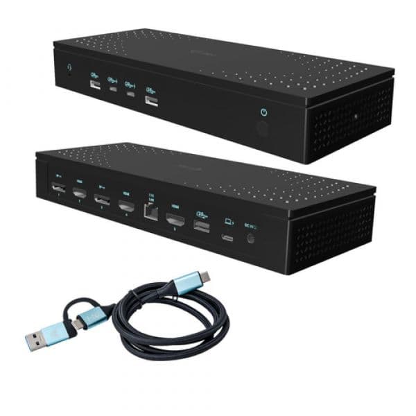 I-Tec Docking Station CA5MONITORDOCKPD Universal 5x 4K/60Hz Display com Power Delivery 100W, Preto
