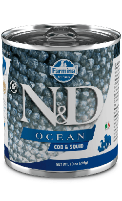 Ração Húmida Farmina N&D Ocean Adulto Bacalhau & Lulas 285g
