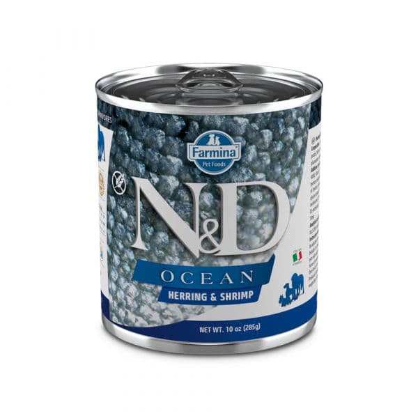 Ração Húmida Farmina N&D Ocean Adulto Arenque & Camarão 285g