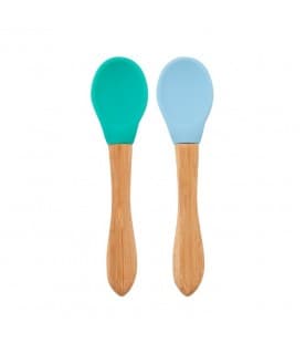 Minikoioi Set de 2 colheres Verde e Azul