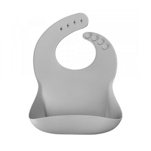 Minikoioi Basic Babete Silicone Powder Grey