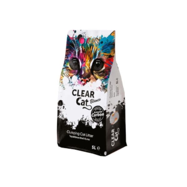 Clear Cat Blanco Litter Carvão Ativado 10 Lt