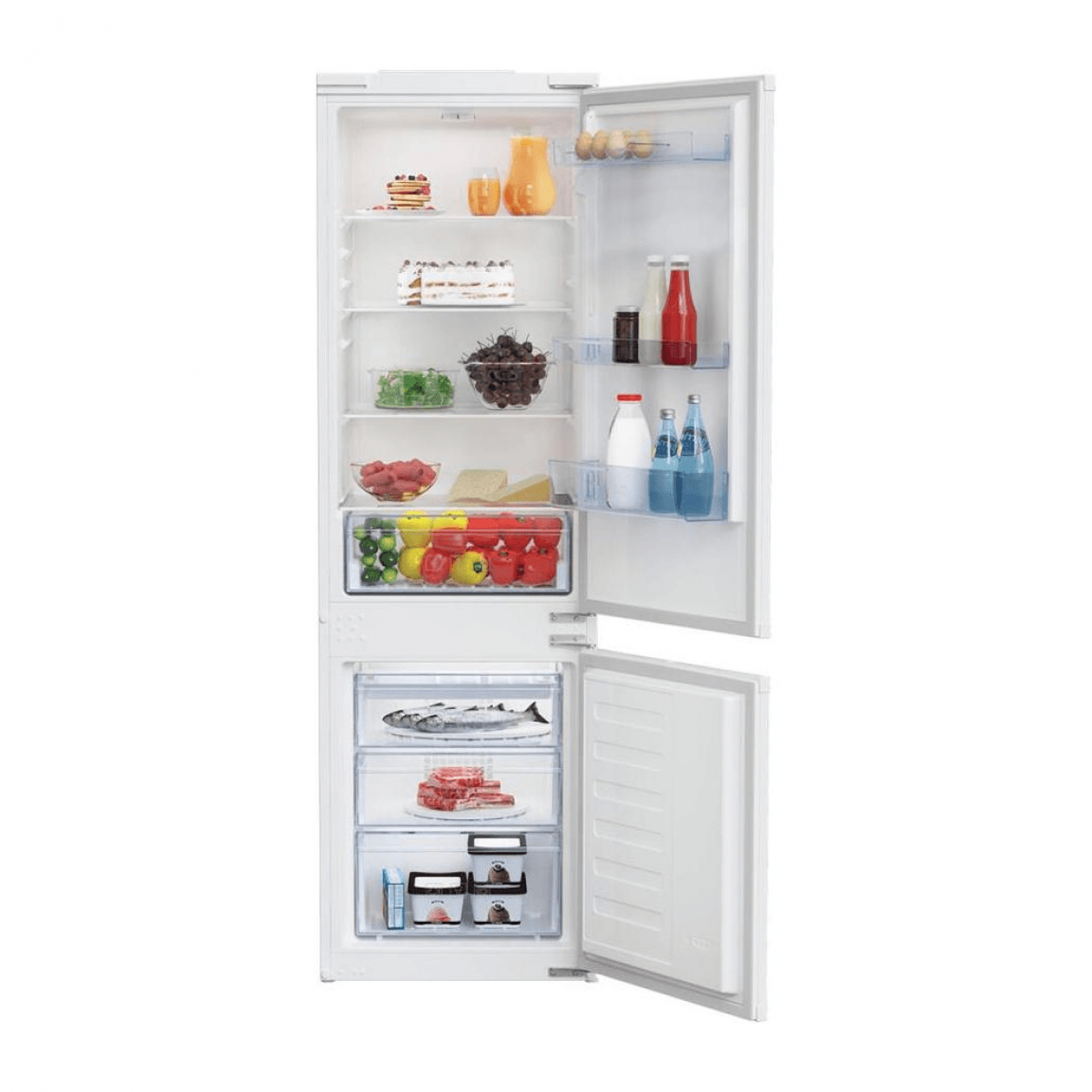 Frigorífico Combinado Beko BCSA285K4SN 271L Classe E