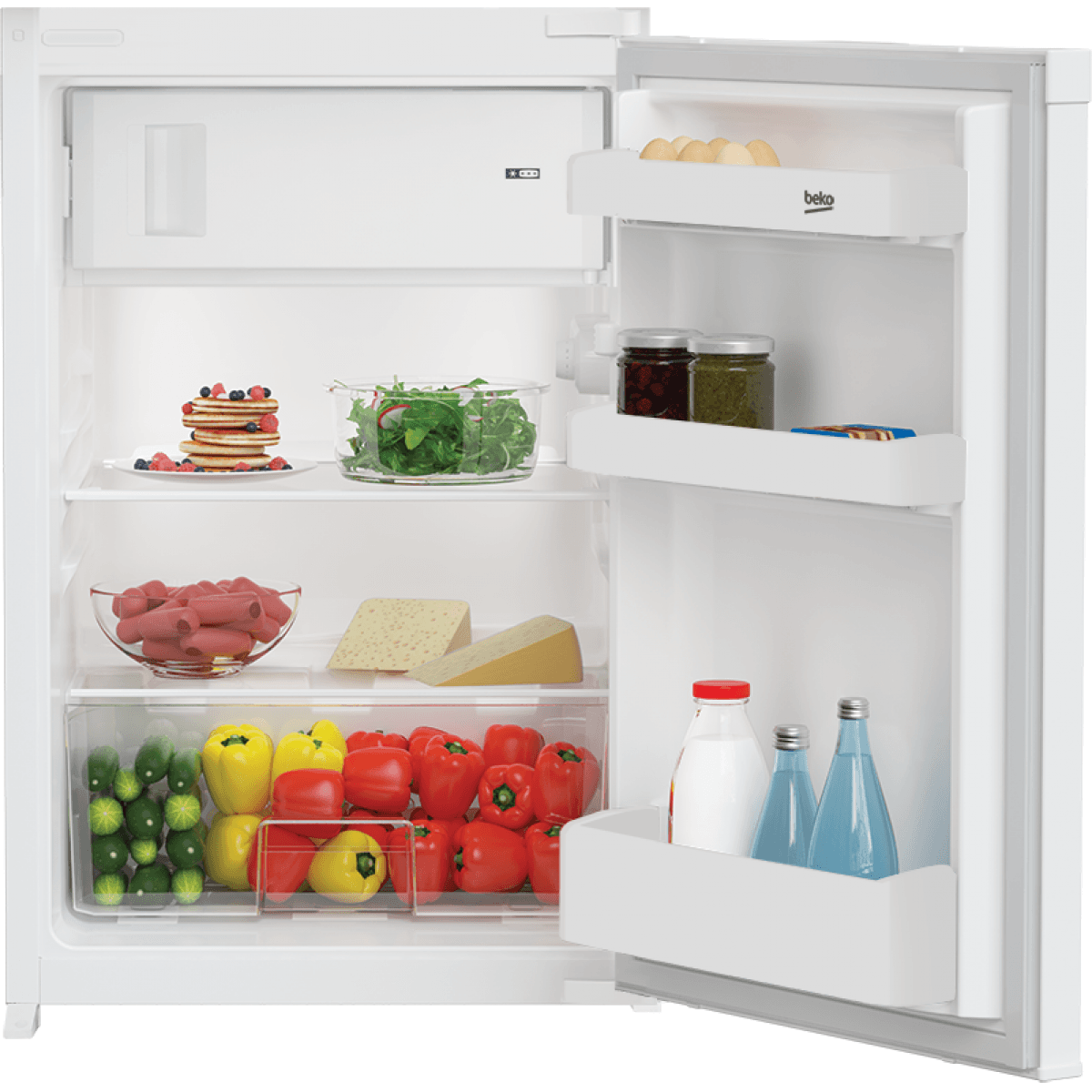 Frigorífico Mini Com Congelador Beko B1754N 126L Classe F