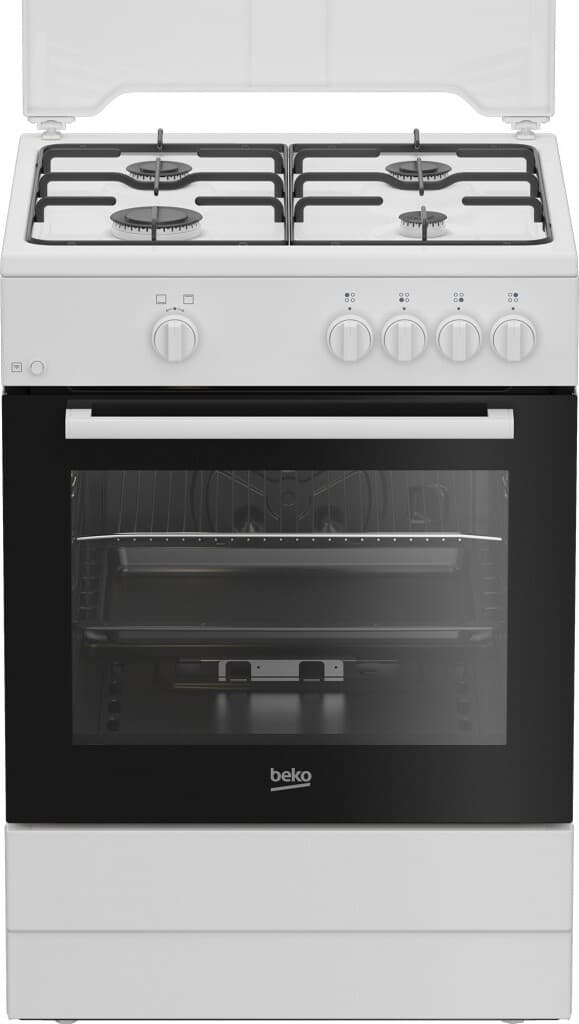 Fogão a Gás BEKO FBG62000WL | 4 Queimadores, Forno Gás, 64L